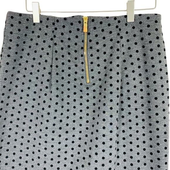 straight fitted pencil skirt with polka dots grey & black SZ small Premis Studio - Picture 7 of 9